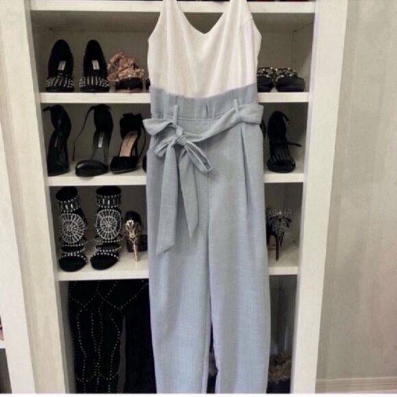 NWT BLUE JUMPSUIT WITH POCKETS Size Small - Picture 7 of 12